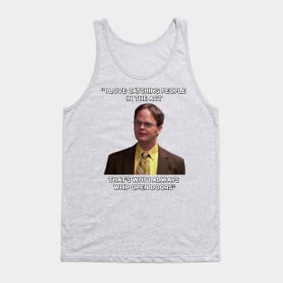 Dwight Schrute - "Whip open doors!" Tank Top